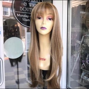 Blonde long bangs wig brand new wig